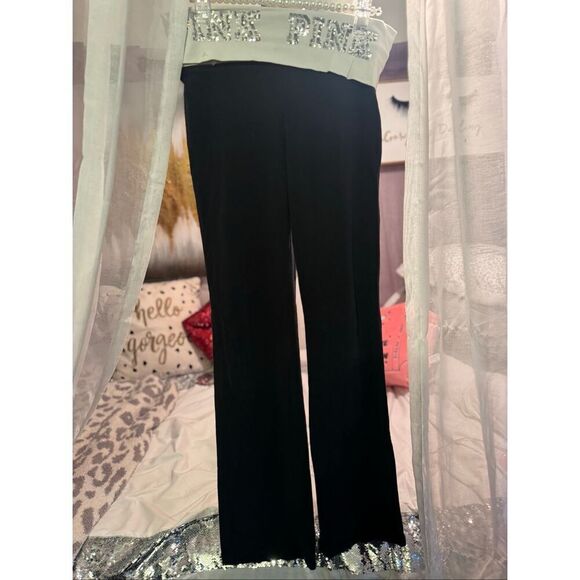 VS PINK silver iridescent sequin fold over waistband bling yoga legging gym acti - Picture 2 of 4